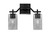 Toltec Lighting - 2312-MB-542 - Two Light Bath Bar - Corbin - Matte Black