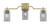 Toltec Lighting - 2313-NAB-542 - Three Light Bath Bar - Corbin - New Age Brass
