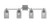 Toltec Lighting - 2314-GP-542 - Four Light Bath Bar - Corbin - Graphite