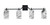Toltec Lighting - 2314-MB-549 - Four Light Bath Bar - Corbin - Matte Black