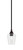 Toltec Lighting - 23-BC-210 - One Light Mini Pendant - Stem - Black Copper