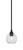 Toltec Lighting - 23-BC-4102 - One Light Mini Pendant - Stem - Black Copper