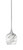 Toltec Lighting - 23-BN-4819 - One Light Mini Pendant - Stem - Brushed Nickel