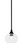 Toltec Lighting - 23-MB-202 - One Light Mini Pendant - Stem - Matte Black