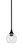 Toltec Lighting - 23-MB-4100 - One Light Mini Pendant - Stem - Matte Black
