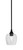 Toltec Lighting - 23-MB-4812 - One Light Mini Pendant - Stem - Matte Black