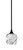 Toltec Lighting - 23-MB-4819 - One Light Mini Pendant - Stem - Matte Black