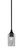 Toltec Lighting - 23-MB-542 - One Light Mini Pendant - Stem - Matte Black