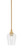 Toltec Lighting - 23-NAB-210 - One Light Mini Pendant - Stem - New Age Brass