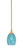 Toltec Lighting - 23-NAB-5055 - One Light Mini Pendant - Stem - New Age Brass