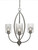 Toltec Lighting - 2413-BN-300 - Three Light Chandelier - Marquise - Brushed Nickel