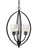 Toltec Lighting - 2414-DG-300 - Three Light Pendant - Marquise - Dark Granite