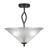 Toltec Lighting - 242-DG-711 - Three Light Semi-Flush Mount - Revo - Dark Granite