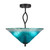 Toltec Lighting - 242-DG-715 - Three Light Semi-Flush Mount - Revo - Dark Granite
