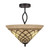 Toltec Lighting - 242-DG-718 - Three Light Semi-Flush Mount - Revo - Dark Granite