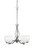 Toltec Lighting - 245-AS-615 - Five Light Chandelier - Revo - Aged Silver