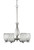 Toltec Lighting - 246-AS-4165 - Six Light Chandelier - Revo - Aged Silver