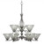 Toltec Lighting - 249-AS-7195 - Nine Light Chandelier - Revo - Aged Silver