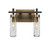 Toltec Lighting - 2512-ESBR-600 - Two Light Bath Bar - Salinda - Espresso & Brass