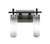 Toltec Lighting - 2512-MBBN-601 - Two Light Bath Bar - Salinda - Matte Black & Brushed Nickel