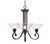Toltec Lighting - 253-BRZ-304 - Three Light Chandelier - Curl - Bronze