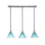 Toltec Lighting - 25-BN-458 - Three Light Multi Light Mini Pendant - Any - Brushed Nickel
