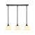 Toltec Lighting - 25-DG-508 - Three Light Multi Light Mini Pendant - Any - Dark Granite