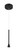George Kovacs - P1456-66A-L - LED Mini Pendant - Piccolo - Coal Black