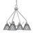 Toltec Lighting - 2604-BN-9185 - Four Light Chandelier - Odyssey - Brushed Nickel