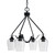 Toltec Lighting - 2604-MB-210 - Four Light Chandelier - Odyssey - Matte Black