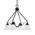 Toltec Lighting - 2604-MB-312 - Four Light Chandelier - Odyssey - Matte Black