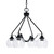 Toltec Lighting - 2604-MB-4100 - Four Light Chandelier - Odyssey - Matte Black