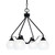 Toltec Lighting - 2604-MB-4101 - Four Light Chandelier - Odyssey - Matte Black