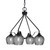 Toltec Lighting - 2604-MB-4602 - Four Light Chandelier - Odyssey - Matte Black