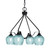 Toltec Lighting - 2604-MB-4605 - Four Light Chandelier - Odyssey - Matte Black