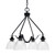 Toltec Lighting - 2604-MB-4760 - Four Light Chandelier - Odyssey - Matte Black