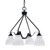 Toltec Lighting - 2604-MB-4761 - Four Light Chandelier - Odyssey - Matte Black
