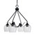 Toltec Lighting - 2604-MB-4812 - Four Light Chandelier - Odyssey - Matte Black