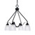Toltec Lighting - 2604-MB-500 - Four Light Chandelier - Odyssey - Matte Black