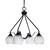Toltec Lighting - 2604-MB-5110 - Four Light Chandelier - Odyssey - Matte Black