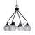 Toltec Lighting - 2604-MB-5112 - Four Light Chandelier - Odyssey - Matte Black