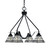 Toltec Lighting - 2604-MB-9105 - Four Light Chandelier - Odyssey - Matte Black