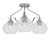 Toltec Lighting - 2607-BN-202 - Three Light Semi-Flush Mount - Odyssey - Brushed Nickel