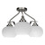 Toltec Lighting - 2607-BN-212 - Three Light Semi-Flush Mount - Odyssey - Brushed Nickel