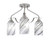 Toltec Lighting - 2607-BN-3009 - Three Light Semi-Flush Mount - Odyssey - Brushed Nickel