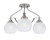 Toltec Lighting - 2607-BN-4101 - Three Light Semi-Flush Mount - Odyssey - Brushed Nickel