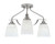 Toltec Lighting - 2607-BN-460 - Three Light Semi-Flush Mount - Odyssey - Brushed Nickel
