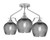 Toltec Lighting - 2607-BN-4602 - Three Light Semi-Flush Mount - Odyssey - Brushed Nickel