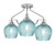 Toltec Lighting - 2607-BN-4605 - Three Light Semi-Flush Mount - Odyssey - Brushed Nickel
