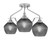 Toltec Lighting - 2607-BN-4622 - Three Light Semi-Flush Mount - Odyssey - Brushed Nickel